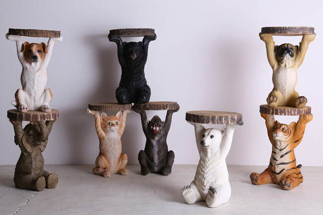 アニマルサイドテーブル ポーラーベア 