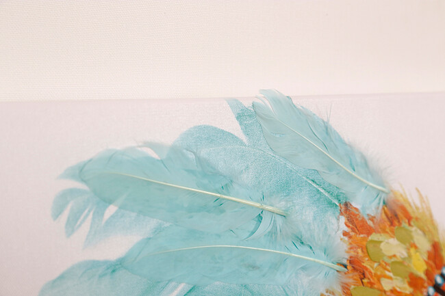 ヘッドドレスドッグ80×80cm キャンバスピクチャー 