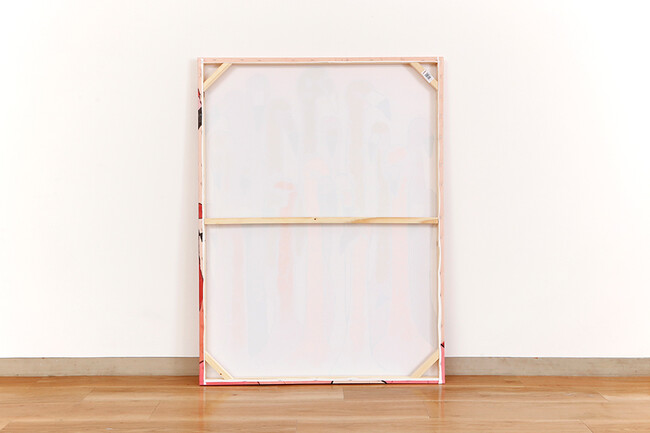 フラミンゴミーティング120x90cm タッチドピクチャー 