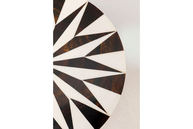 ドメロ スター ブラウン ホワイト O25cm サイドテーブル 