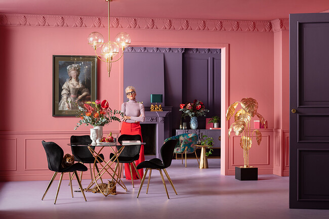 モレキュラーゴールド O120cm ダイニングテーブル 