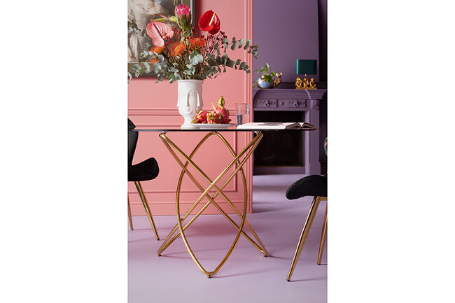 モレキュラーゴールド O120cm ダイニングテーブル 