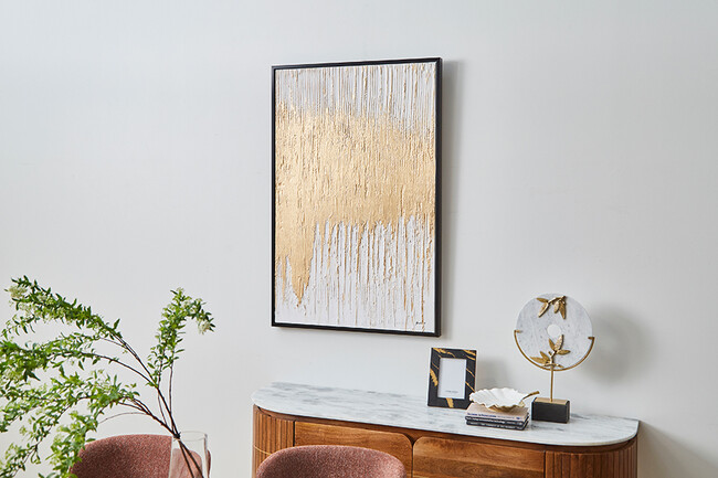 アブストラクト ホワイト 80×120 cm アート 