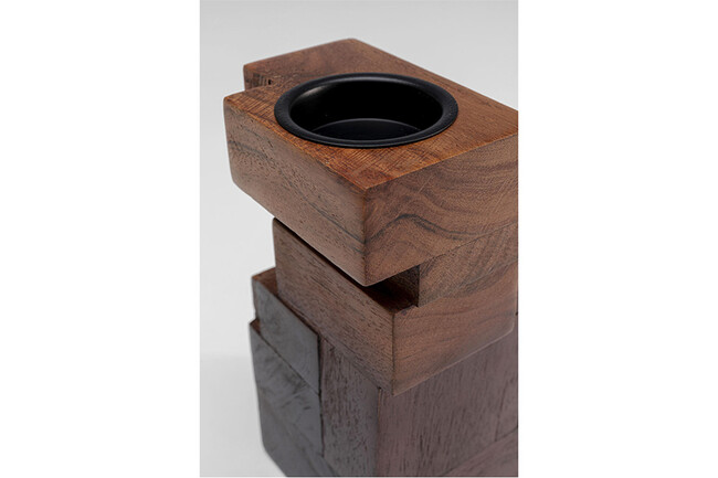 ウッドテトリス 17cm ティーライトホルダー/キャンドルホルダー 