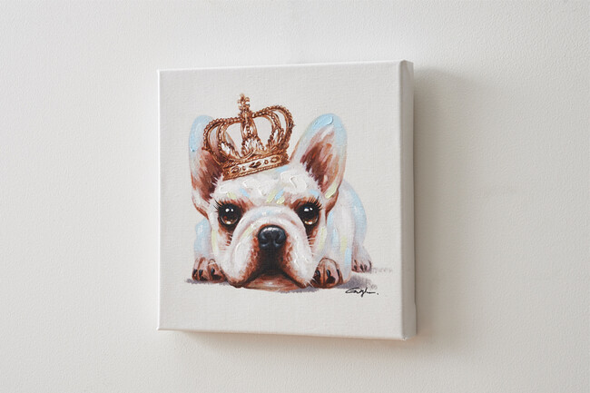 ドッグウィズクラウンA 30×30cm 