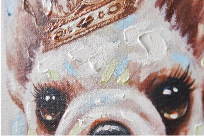 ドッグウィズクラウンA 30×30cm 