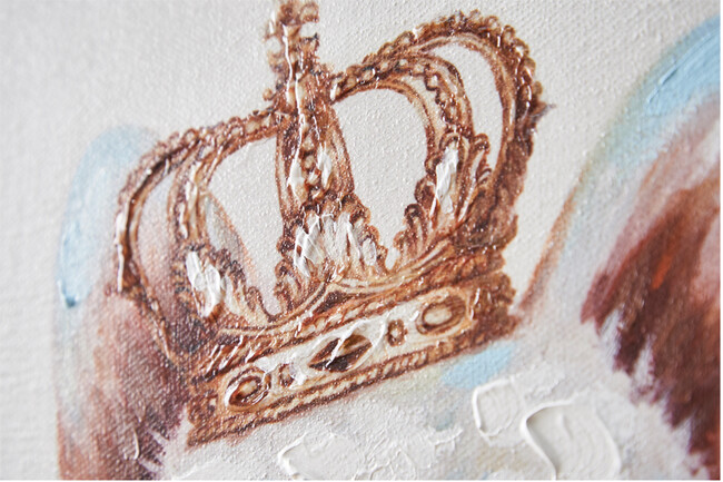 ドッグウィズクラウンA 30×30cm 