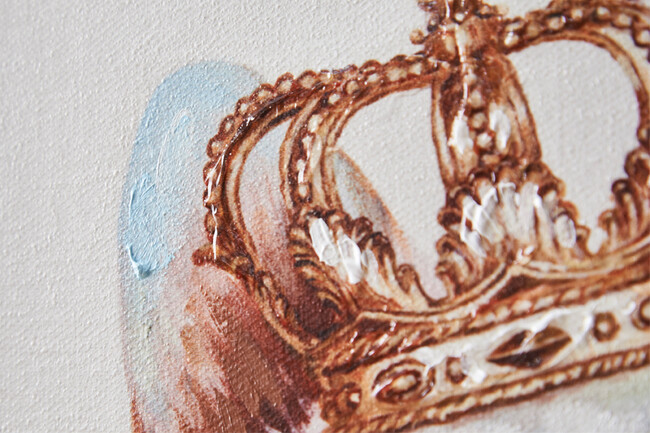 ドッグウィズクラウンA 30×30cm 