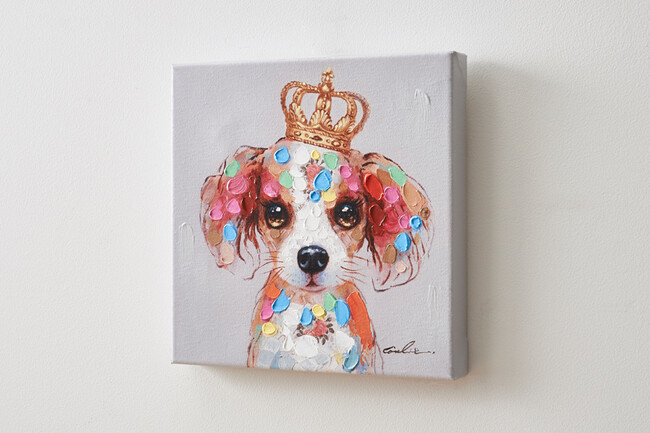 ドッグウィズクラウンB 30×30cm 