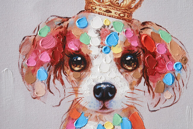 ドッグウィズクラウンB 30×30cm 