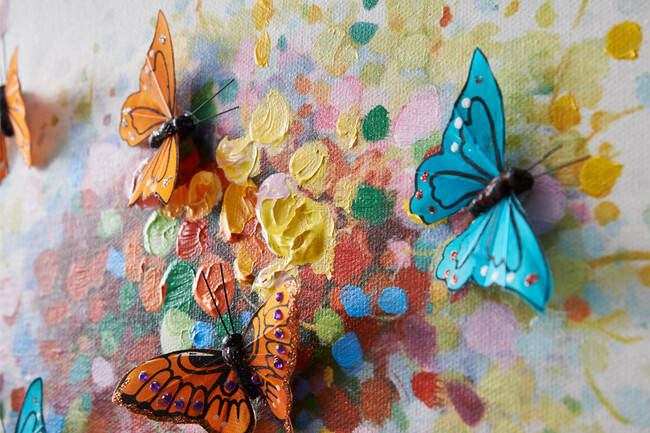 エレファント＆バタフライ 50×50cm 