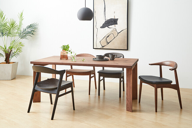 GAKU（ガク） ダイニングテーブル　W1500（ウレタン塗装） 