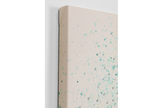 フラワーボートベージュグリーン 100×80 cm タッチドピクチャー * 