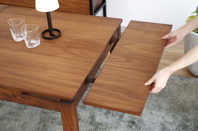 COMODO2（コモドツー） 伸長式ダイニングテーブル（ウォールナットWN） 