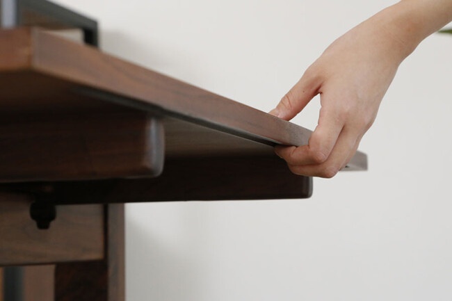 COMODO2（コモドツー） 伸長式ダイニングテーブル（ウォールナットWN） 