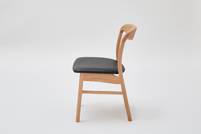 yama（ヤマ）サイドチェア  OAK エクリュ（PVC） エクリュ　ウレタン塗装