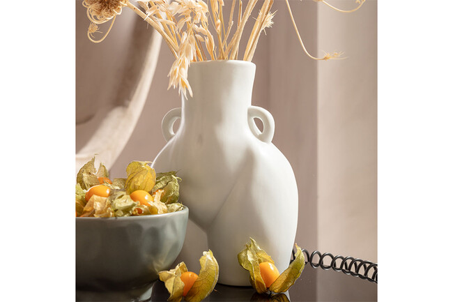 ドナ ホワイト フラワーベース 