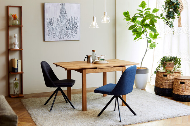 COMODO2（コモドツー） 伸長式ダイニングテーブル（ウォールナットWN） 