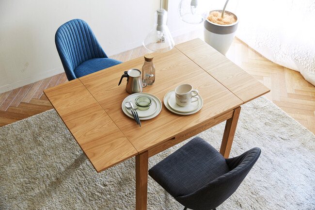 COMODO2（コモドツー） 伸長式ダイニングテーブル（ウォールナットWN） 