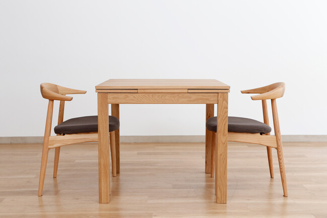 COMODO2（コモドツー） 伸長式ダイニングテーブル（ウォールナットWN） 