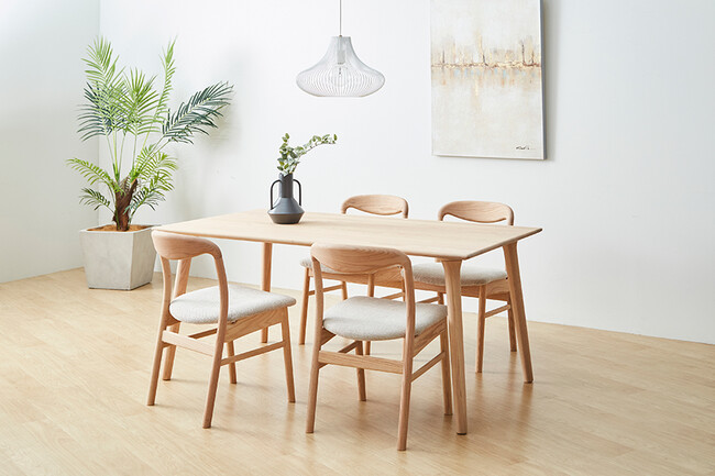 yama（ヤマ）サイドチェア  OAK エクリュ（PVC） 