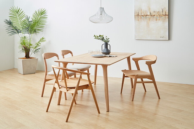 yama（ヤマ）サイドチェア  OAK エクリュ（PVC） 