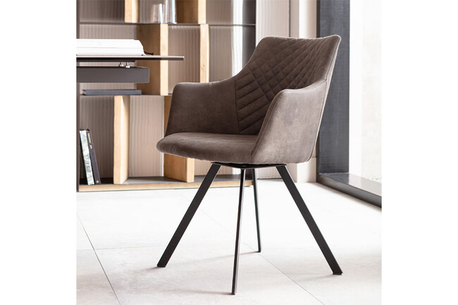 ココ アンスラサイト スウィベル アームチェア 