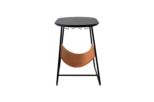 収納付きのモダンなサイドテーブル 