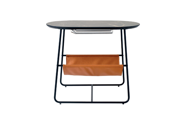 収納付きのモダンなサイドテーブル 