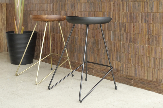 異素材の組み合わせが美しいハイチェア 