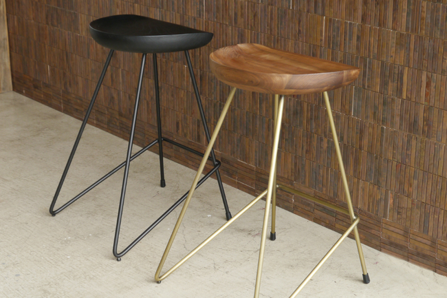 異素材の組み合わせが美しいハイチェア 