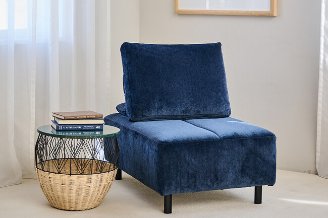 NESSO（ネッソ）オットマン ＋ クッションレスト（本体：ES01） NSO-19N-BK(ES01) + NSO-55Ｎ(ES01)