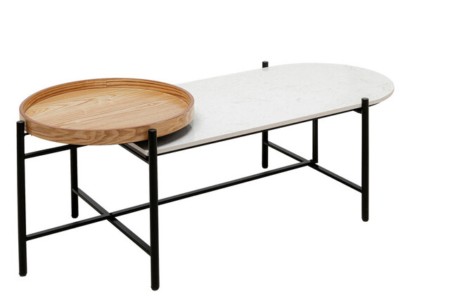 レイヤード 128x55cm　ローテーブル/ コーヒーテーブル 