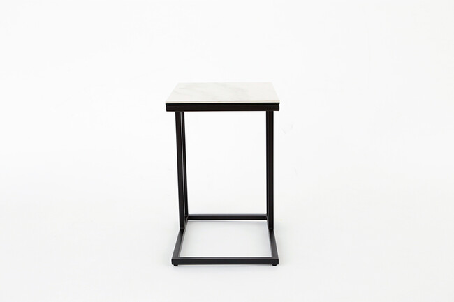 セラミック天板 サイドテーブル （ホワイトクオーツ） 