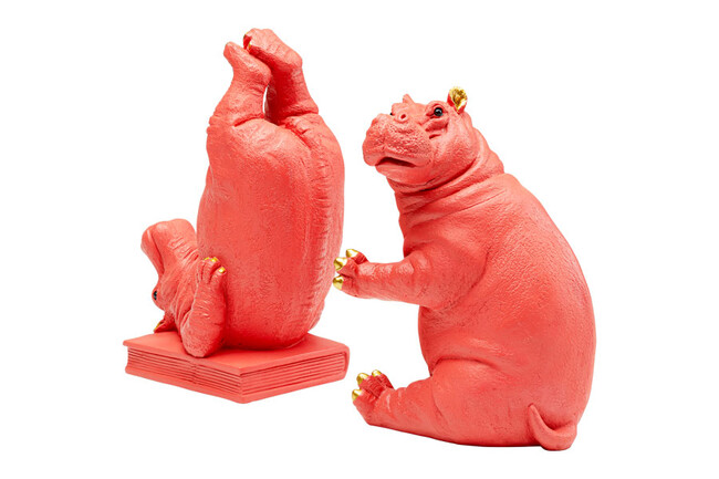 ヒッポピンク(2/Set) ブックエンド 