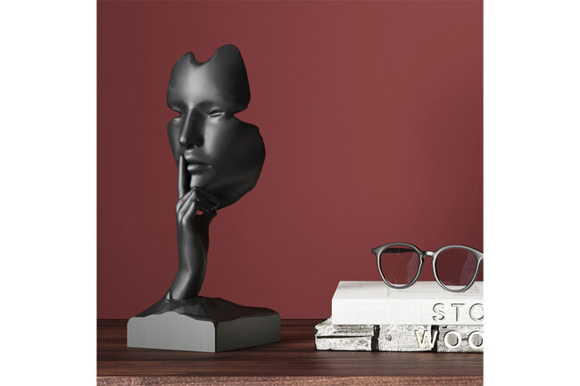 クワイエットフェイスブラック デコオブジェ 