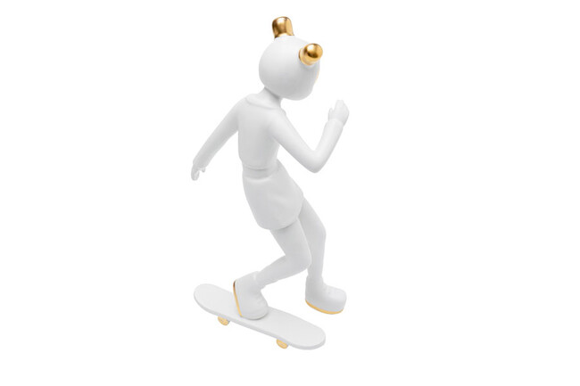 スケーティングアストロノート ホワイト デコフィギア 