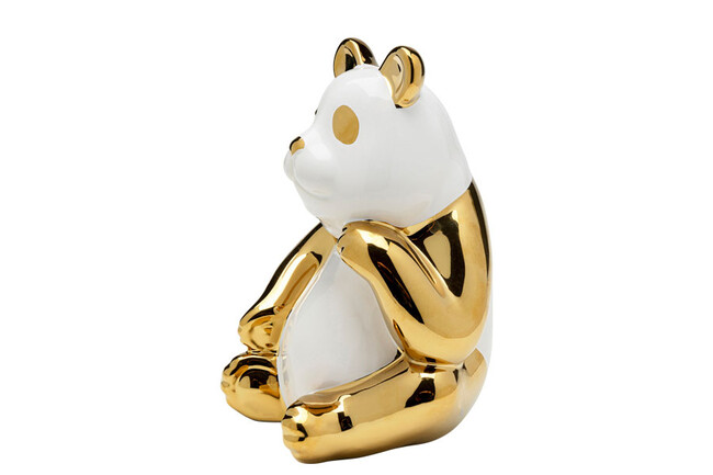 パンダ ゴールド 19cm デコフィギア * 