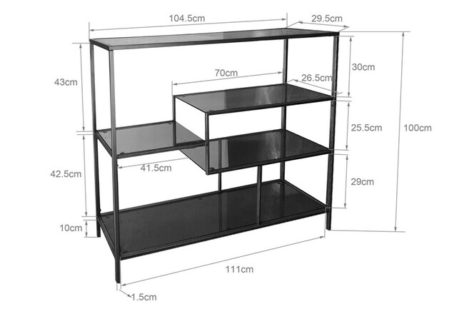 ロフトゴールド115×100 cm　シェルフ 