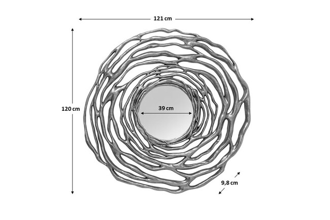 ツィッギー ゴールドO121cm ミラー 