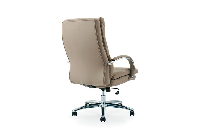 ポケットコイル内蔵 デスクチェア（シルキーファイバー・ベージュ） 