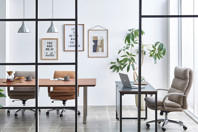 ポケットコイル内蔵 デスクチェア（シルキーファイバー・チャコールグレー） 