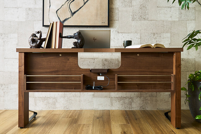 セラミック天板のシンプルモダン デスク 