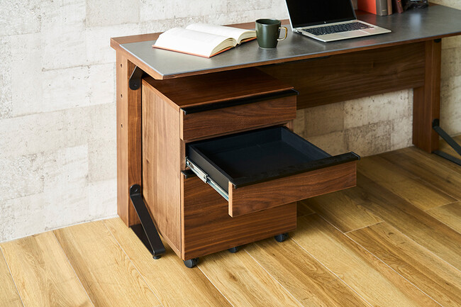 シンプルモダン デスクワゴン 
