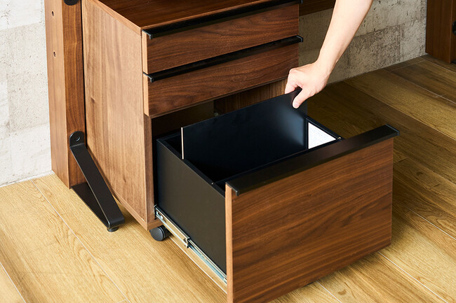 シンプルモダン デスクワゴン 