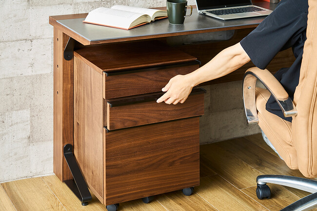 シンプルモダン デスクワゴン 