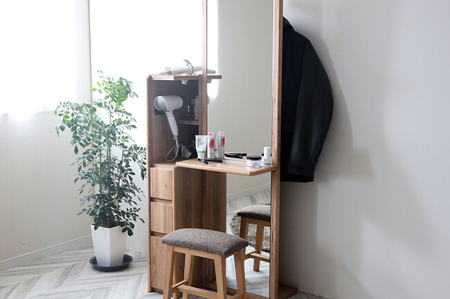 コンパクト ドレッサー（OAK色） 