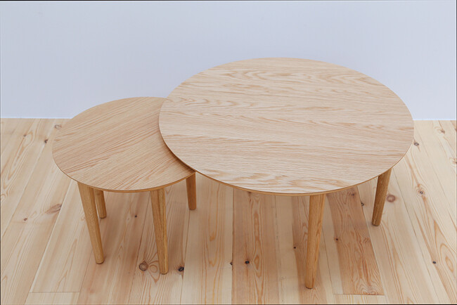 伸長式 69-2枚丸テーブル 