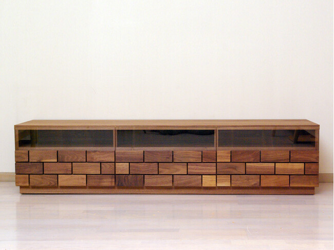 レンガ風テレビボード 