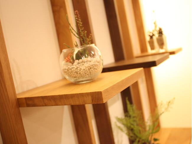 天然木オープンラック 